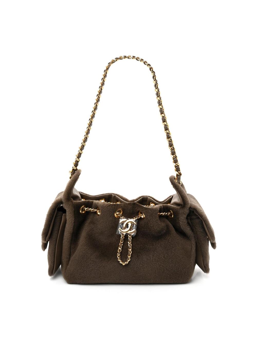 Pony Hair Mini Chanel 25 Handbag Dark #345618C99B